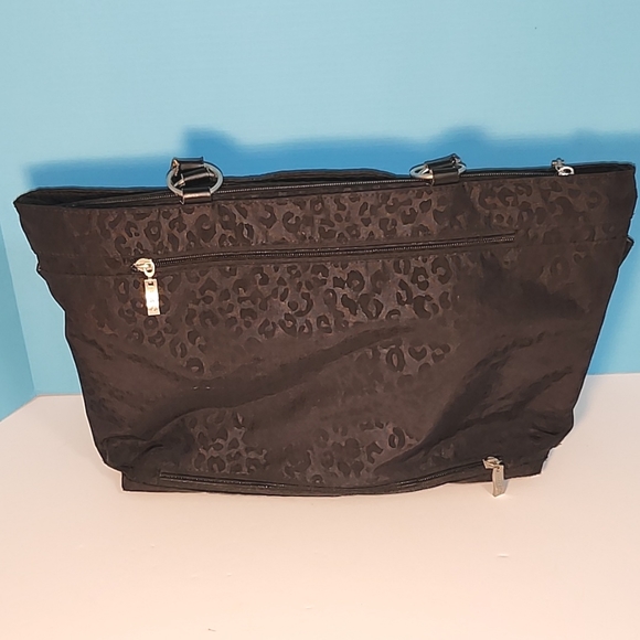 Baggallini Bags Baggallini Tote Bag Black Cheetah Pattern With